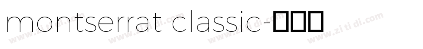 montserrat classic字体转换